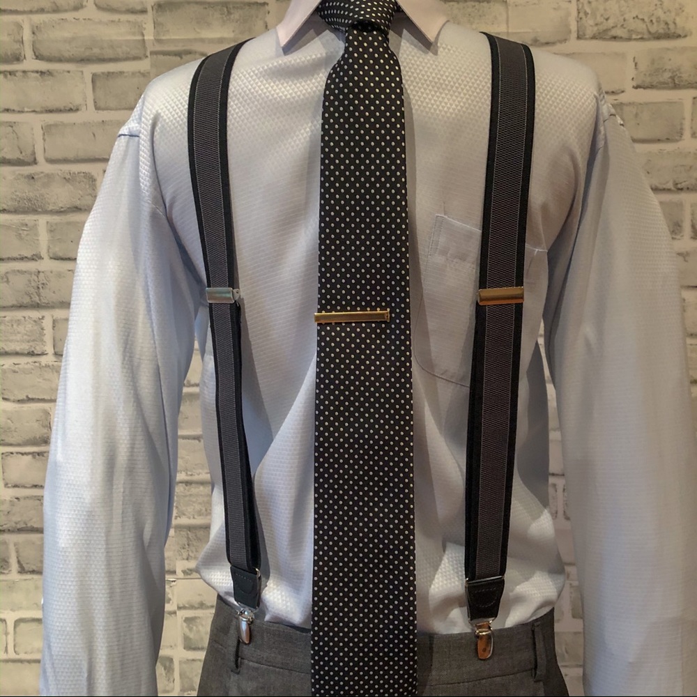 Black & Gray Suspenders
